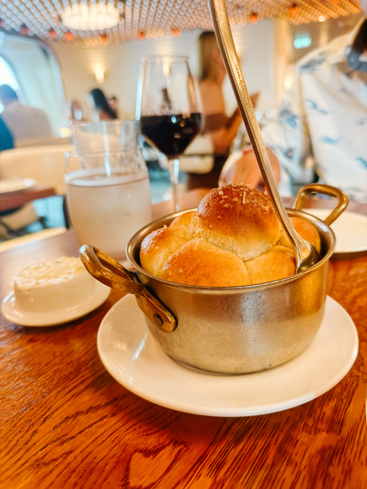 Parker House rolls at The Wake restaurant